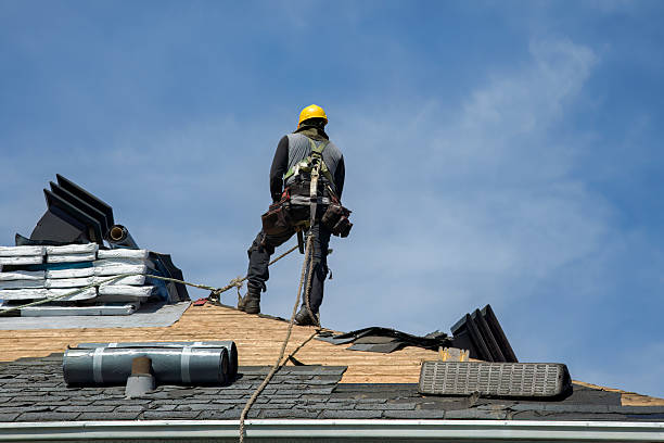 Professional Roof Replacement technician working in Sonyea, NY
